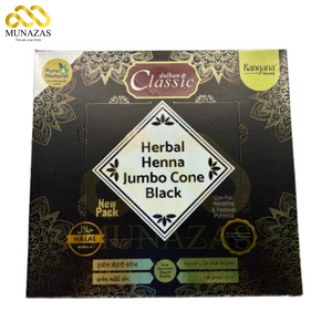 Black Herbal Hena jumbo Pack of 12 cone
