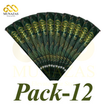 Green Herbal Hena jumbo Pack of 12 cone (WS)