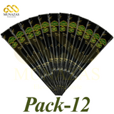 Black Herbal Hena jumbo Pack of 12 cone
