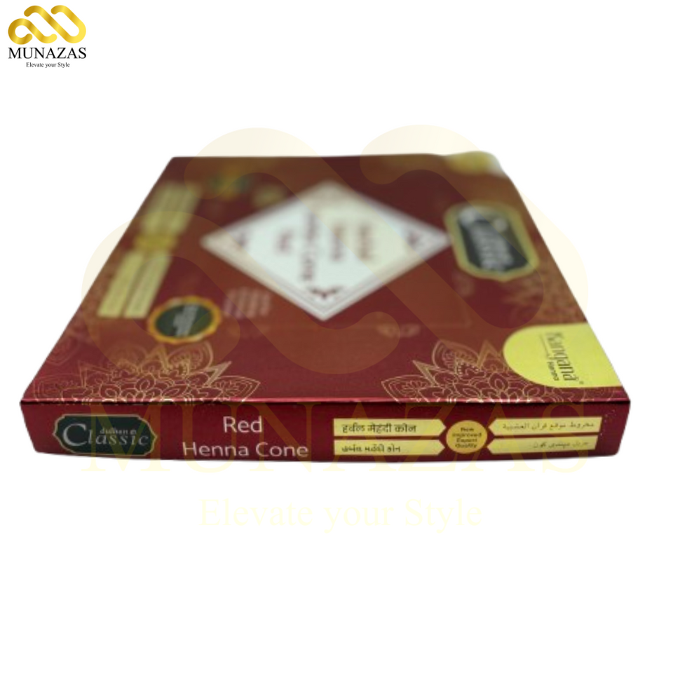 Red Herbal Hena jumbo Pack of 12 cone (WS)